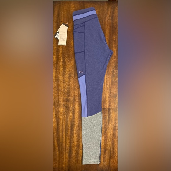 CALIA by Carrie U. Essential Ribbed Legging Purple Vibes Heather. Size Small NWT - Picture 3 of 15